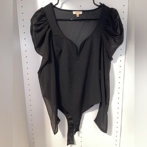 Black long sleeve blouse